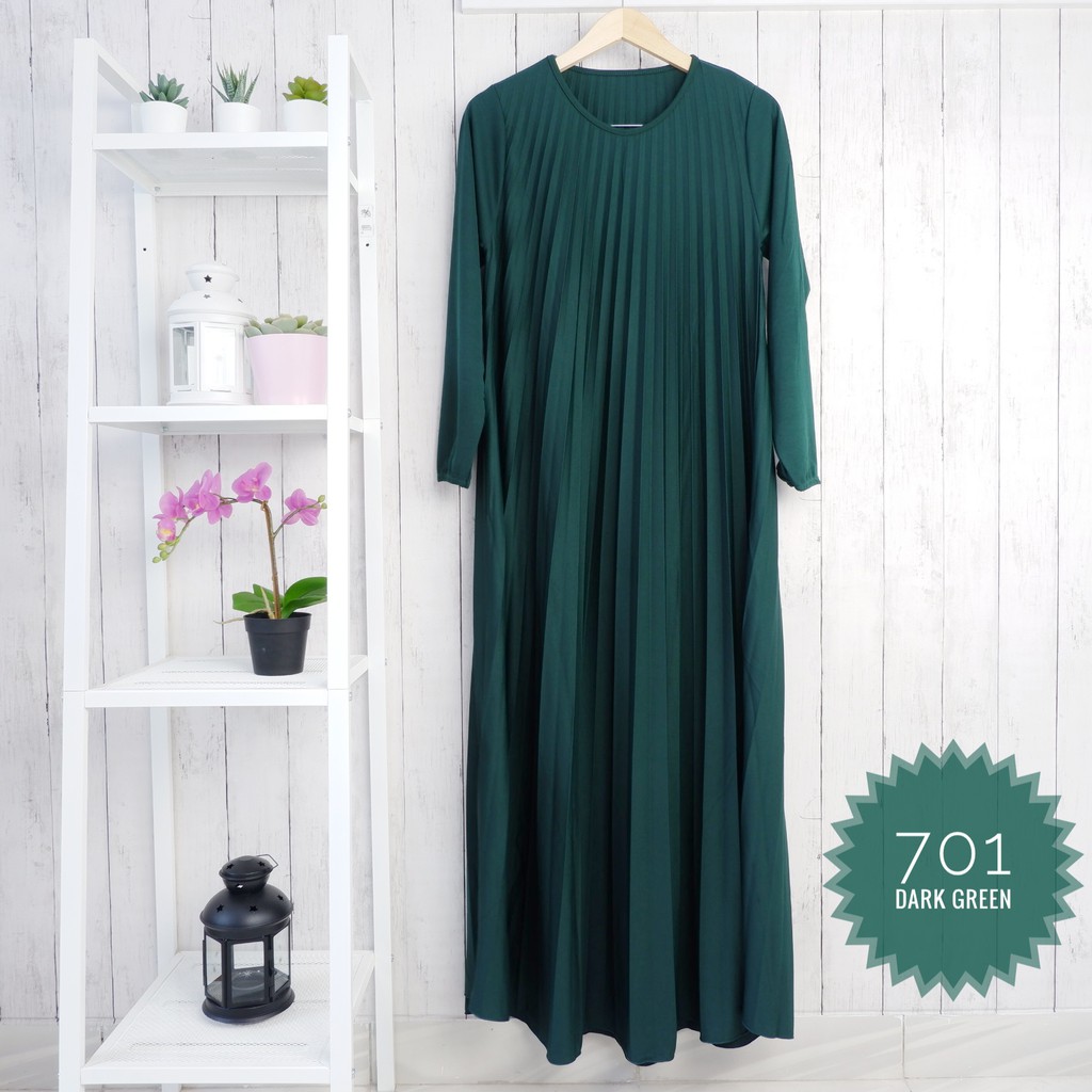 GAMIS PLISKET 701 MAXY DRESS PLISKET TERUSAN PRISKET PLEATED DRESS PLISKET MAYUNG FLOWY