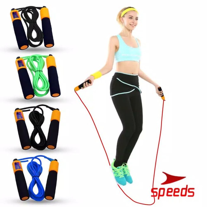 Jump Rope Skipping Soft Handle with Counter / Tali skiping-1