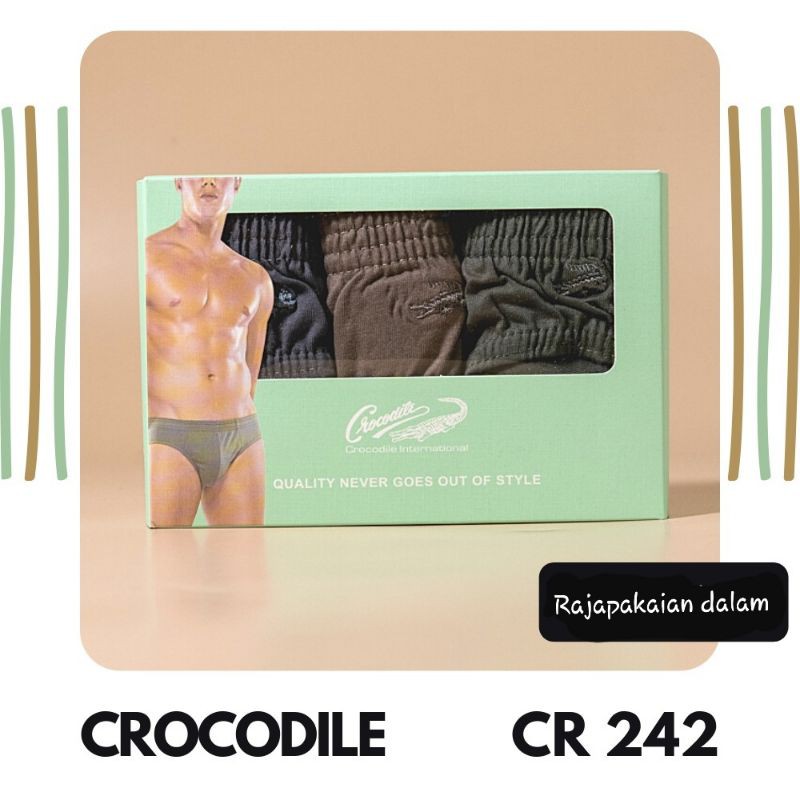 Celana dalam pria Crocodile 242 Harga 3PCS