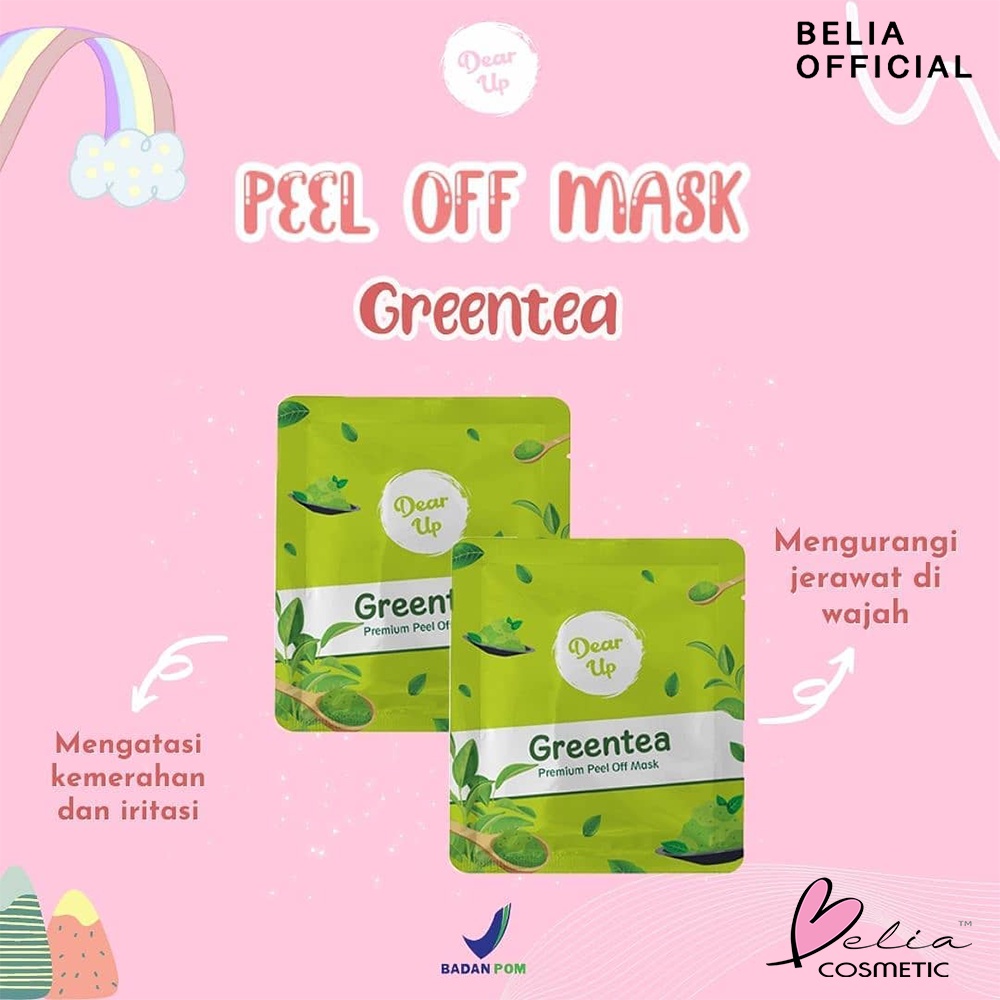 ❤ BELIA ❤ DEAR UP Peel Off Mask 10g 25g Zip Lock | Masker Wajah | Peel Off Mask Ziplock 10 g 25 g (✔ BPOM)