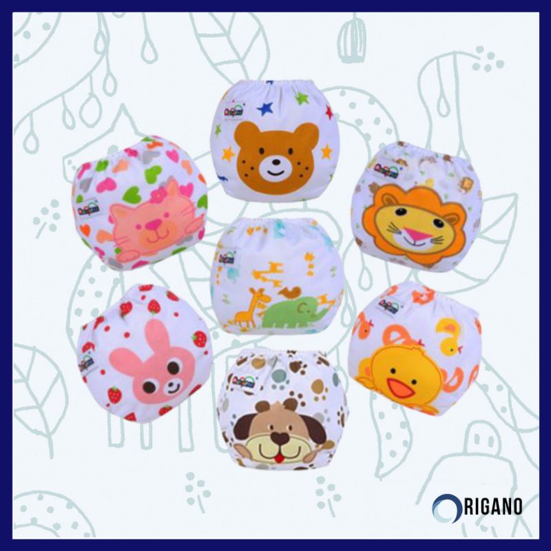 Celana Popok Kain Karakter Popok Anak Bayi Bergambar