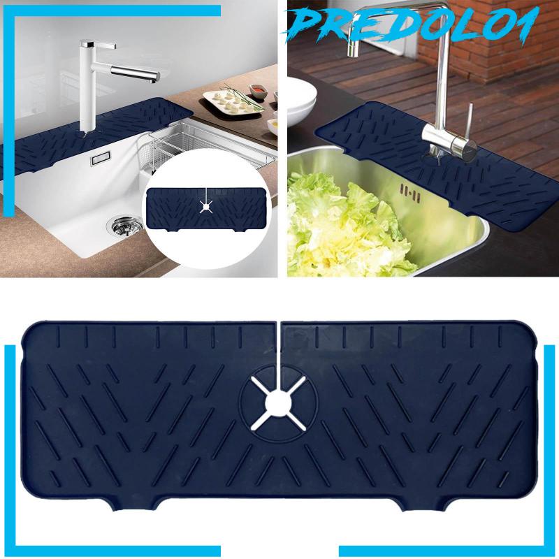 Silicone Kitchen Faucet Sink Splash Guard Sink Draining Pad Behind Faucet