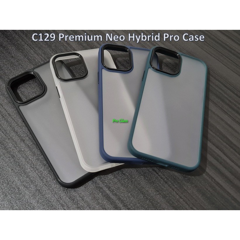 C129 Iphone 7 / 7 PLUS / 8 / 8 Plus / X / XS / XR / XS MAX / 11 / 11 PRO / 11 PRO MAX / 12 MINI / 12 / 12 PRO / 12 PRO MAX Neo Hybrid Pro Matte Silicone Case