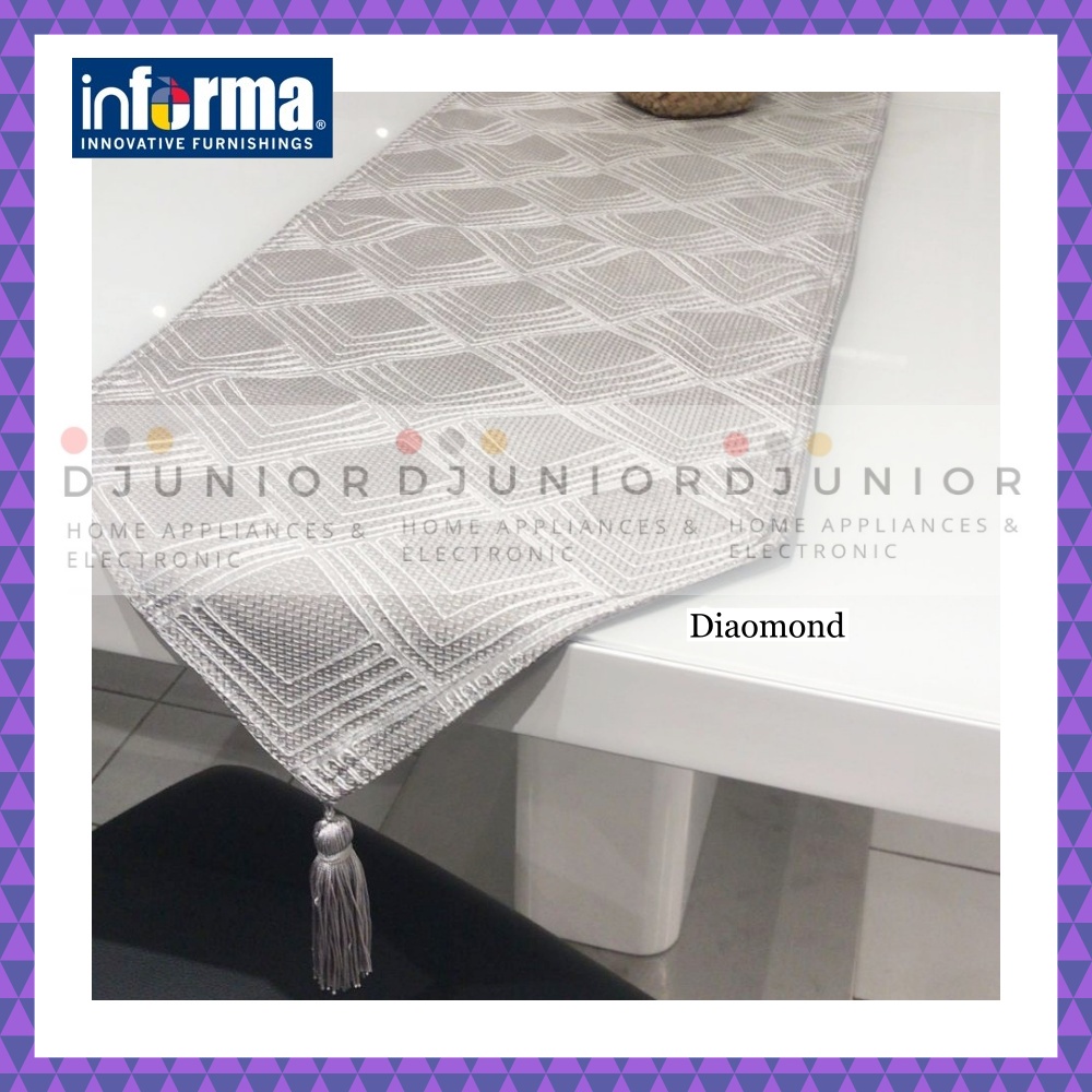 INFORMA - TABLE RUNNER TAPLAK MEJA PANJANG RUANG TAMU MINIMALIS