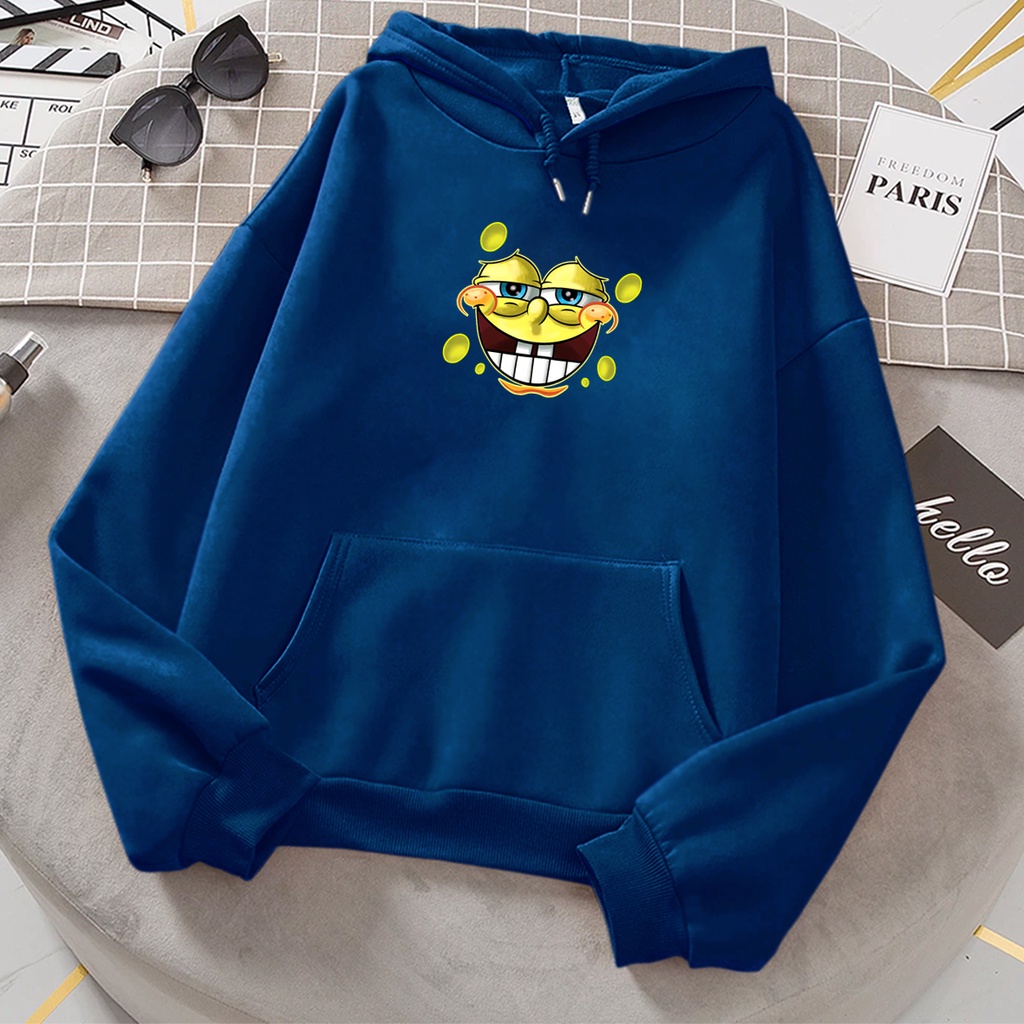 Sweater hoodie anak perempuan SMILE SPONS baju anak cowok cewek kartun