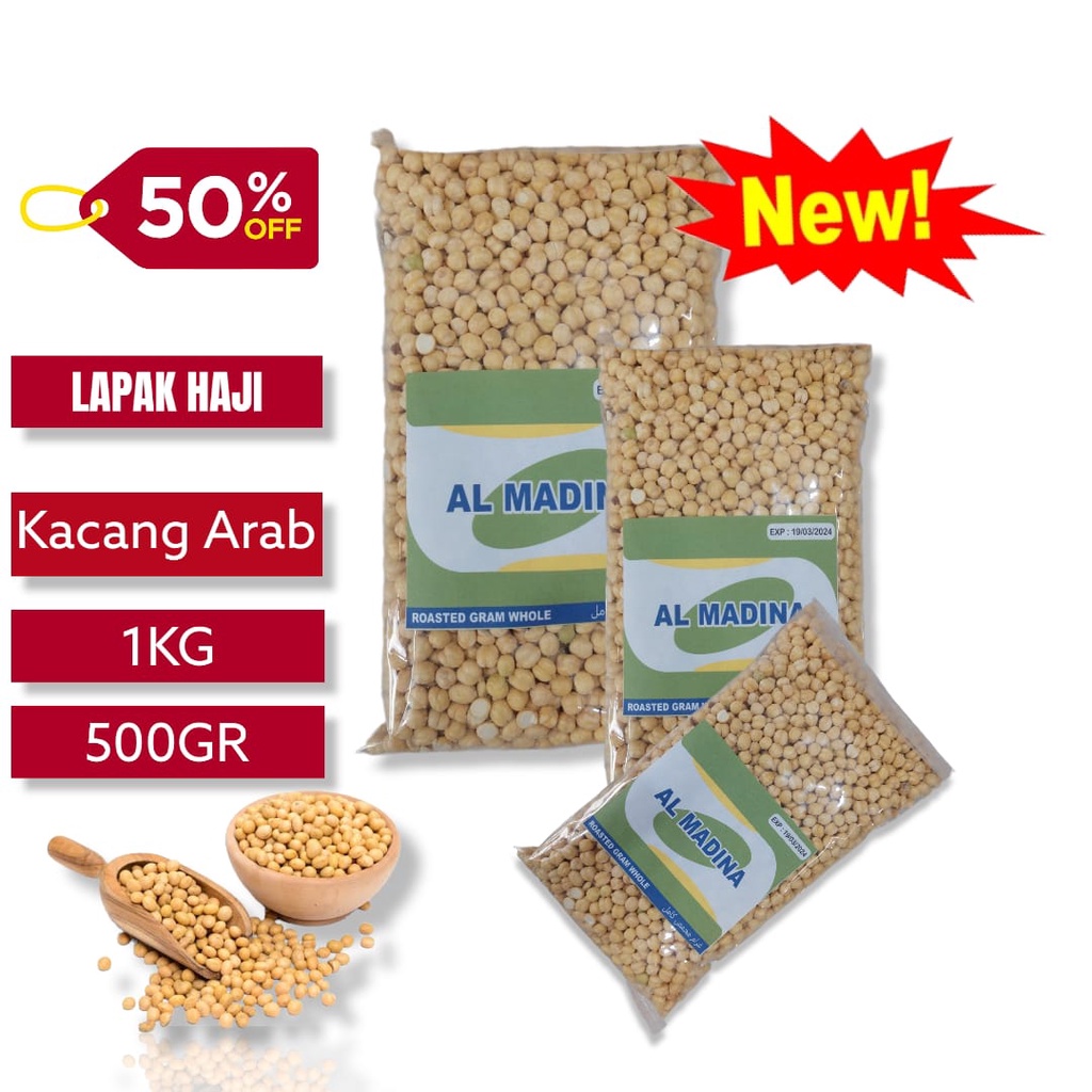 

Kacang Arab 1 Kg India / Kacang Keju / Kabuli Oleh Oleh Haji / Umroh