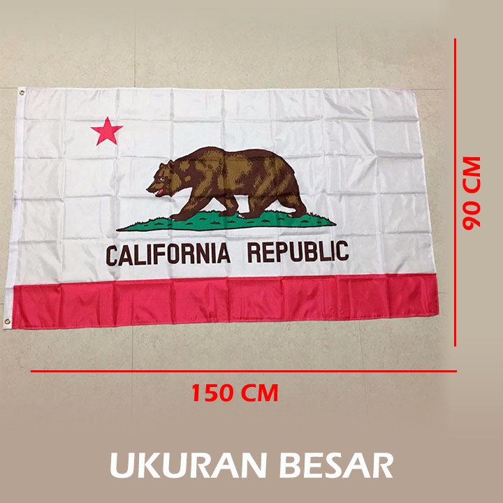 bendera Kalifornia / usa state bear california flag