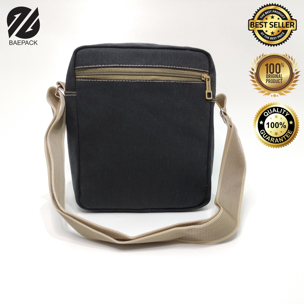 Tas Selempang Premium Luzio Hitam Baepack / Tas Selempang Pria dan wanita