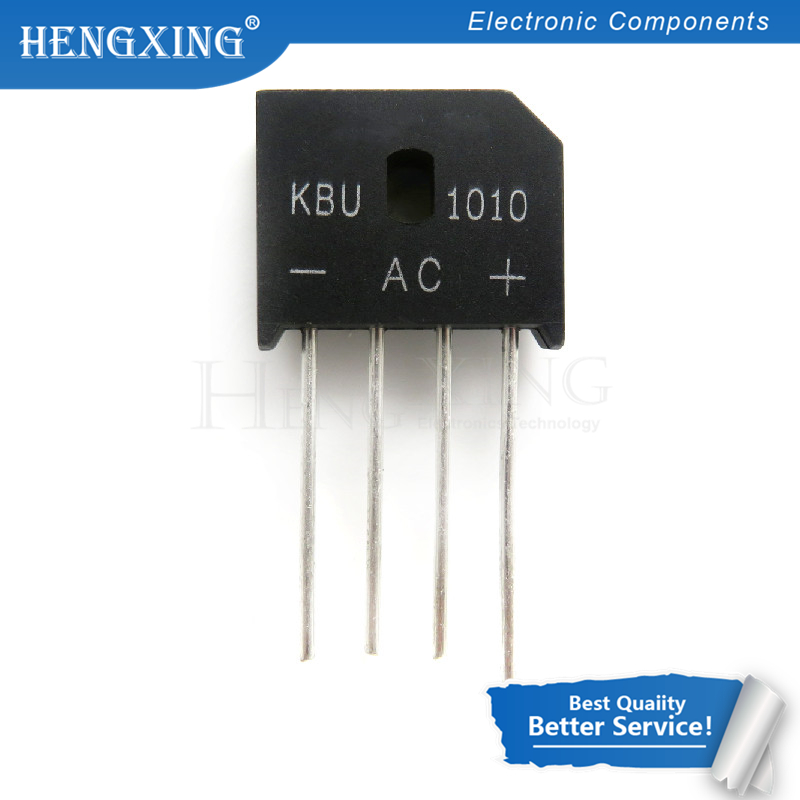 5pcs/lot KBU1010 KBU-1010 zip 10A 1000V diode bridge rectifier  original  In Stock