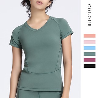  Kaos  T Shirt Wanita Dengan Model  Kerah  V Neck Dan Bahan 
