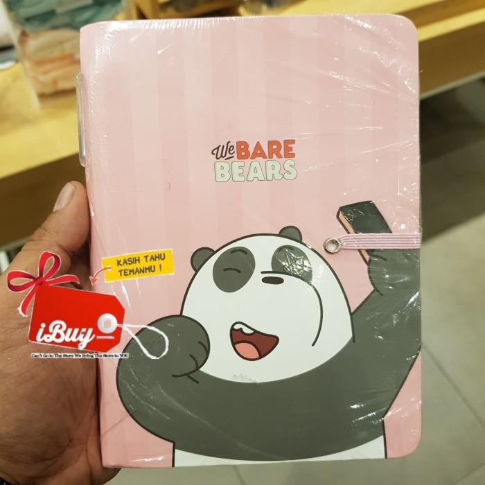 

Miniso We Bare Bears Panpan Memo Book Notes With Pulpen