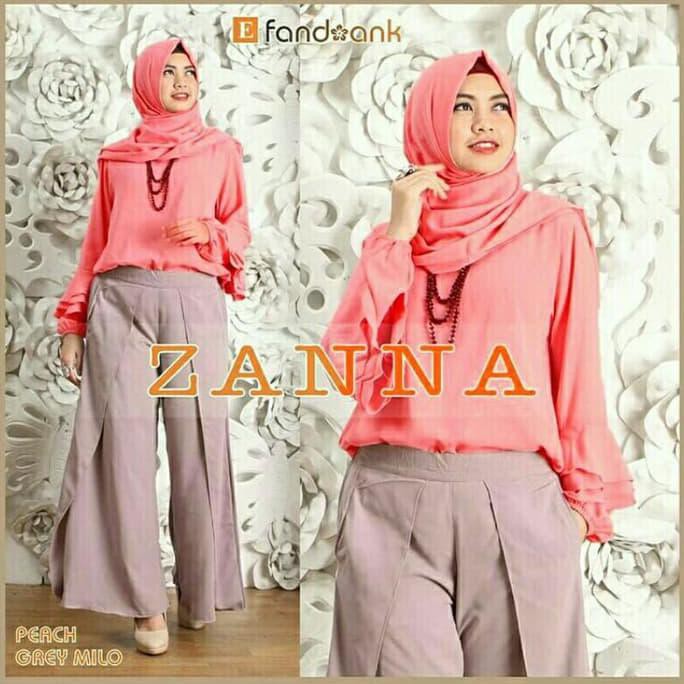 Baju Remaja Pesta / Setelan Kulot Murah / Zanna Set Kulot I6802