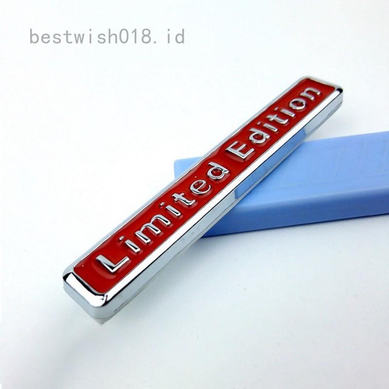 bestwish018 Stiker  Emblem 3D Bahan Metal Chrome Limited  