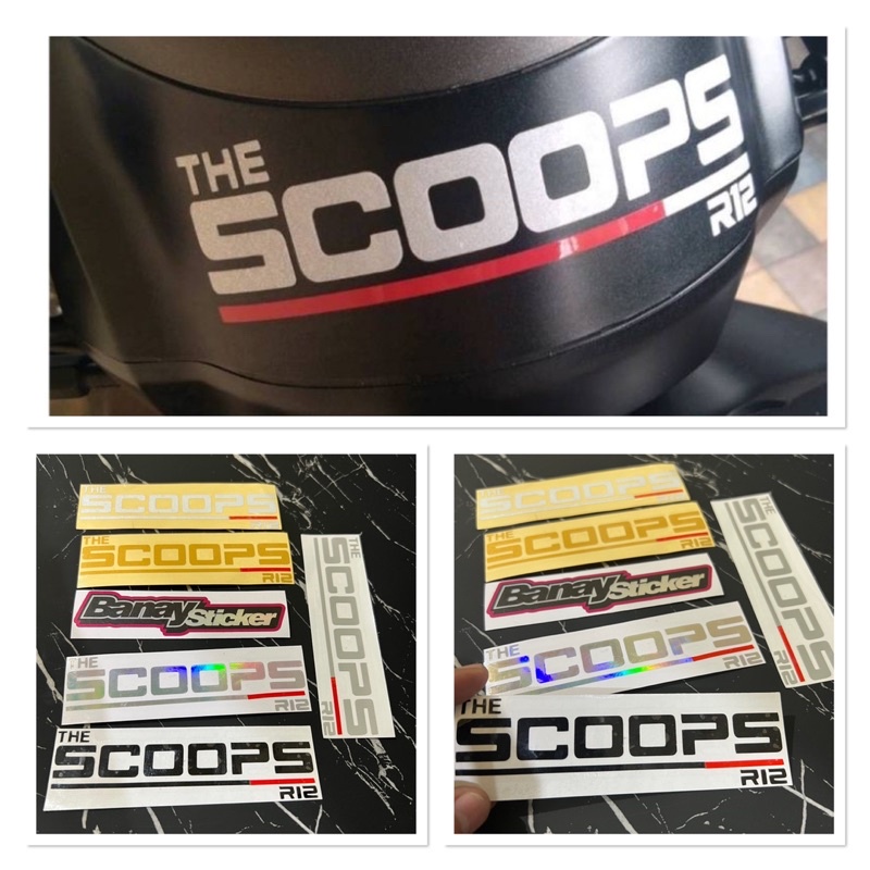 STICKER THE SCOOPS R12 CUTTING