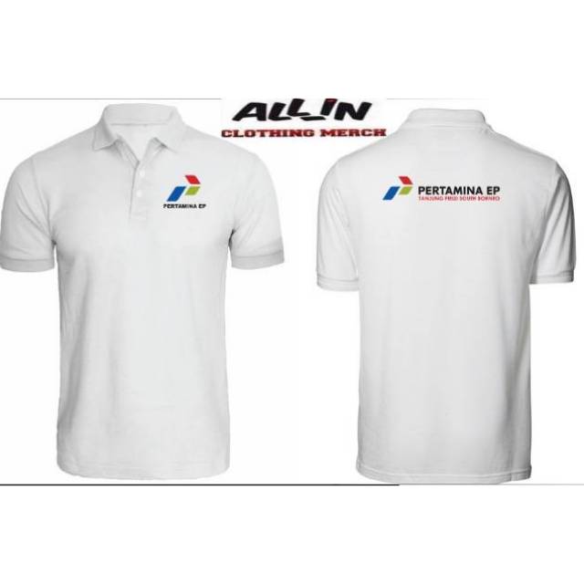  KAOS  POLO  KERAH PERTAMINA  EP LOGO PERTAMINA  POLO  SHIRT 