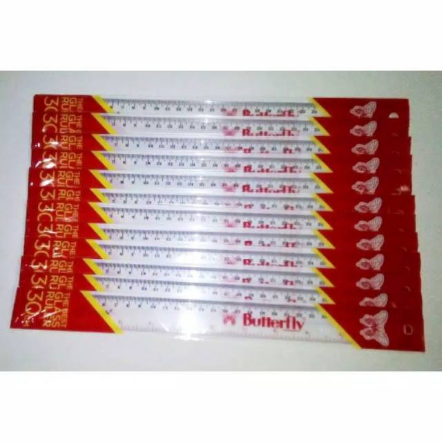 

Garisan plastik / Garisan buterfly 30 cm