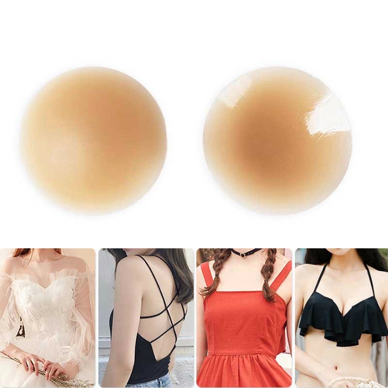 Silicon Nipple Cover - Reusable Self Adhesive Silicone Breast Bra