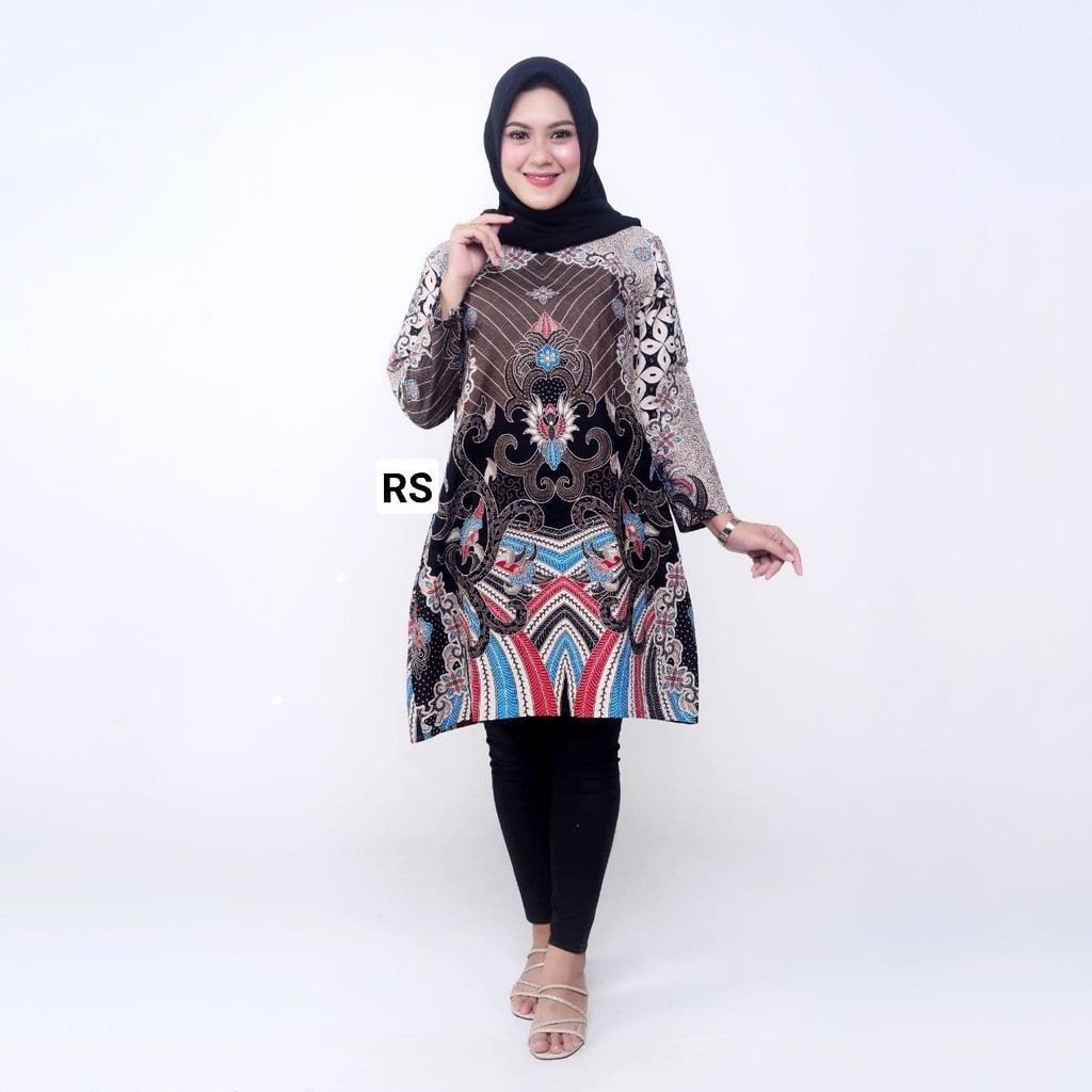 1KG MUAT 5PCS - ABASTORE - TUNIK BATIK BAJU FORMAL SERAGAM KULIAH KERJA KANTORAN