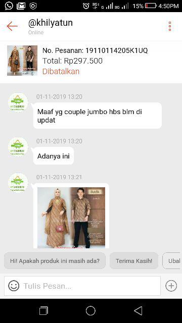 Ms Sarimbit Gamis Batik Manuk Berduri Couple Super Jumbo