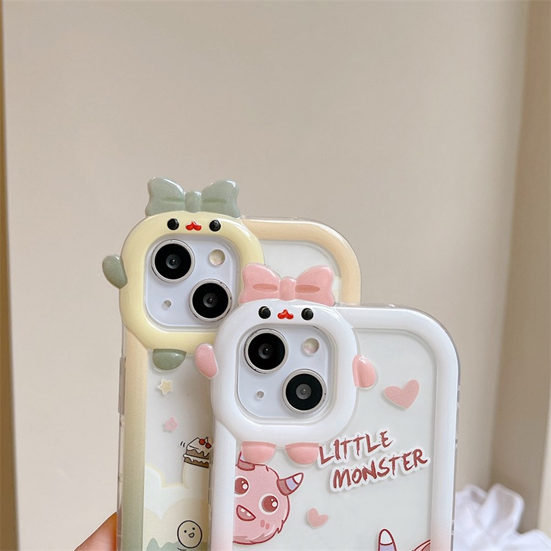 Soft Case Pelindung Kamera Transparan Motif Kartun Dinosaurus Untuk iPhone 14 13 12 11 Pro Max X Xr Xs Max 7 8 6 6s Plus SE 2020