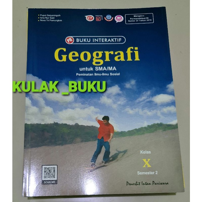 Buku LKS/PR Interkatif geografi SMA kelas X, 10, semester 2, 10b, XB (K13 revisi). 2021/2022