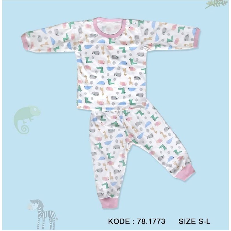 Linco Setelan Piyama Baju Bayi Anak Oblong Panjang S M L