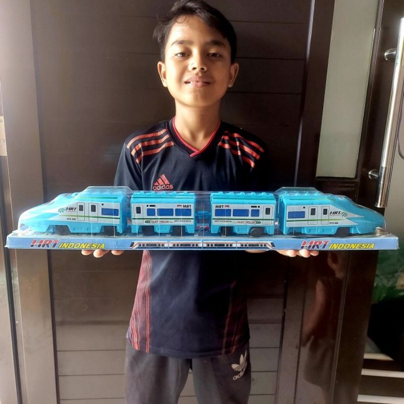 Mainan Kereta Api MRT Indonesia - Miniatur Train Cepat Anak Laki Cowok