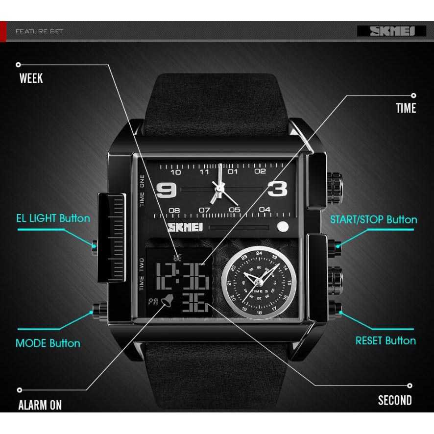 MLNSHP SKMEI Vogue Jam Tangan Digital Analog Pria - 1391