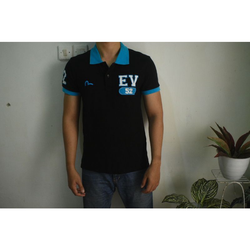 kaos polo evisu original second