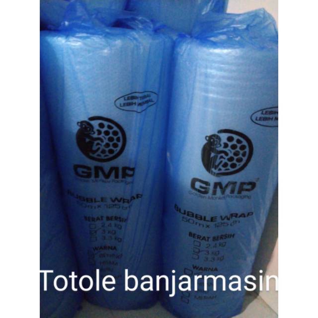 

BUBBLE WRAP GMP CORE BERAT TEBAL 3 KG 1 ROLL 50 METER X 125 CM GMP HITAM/PUTIH BUBBLE WRAP MURAH 1 ROLL PLASTIK GELEMBUNG