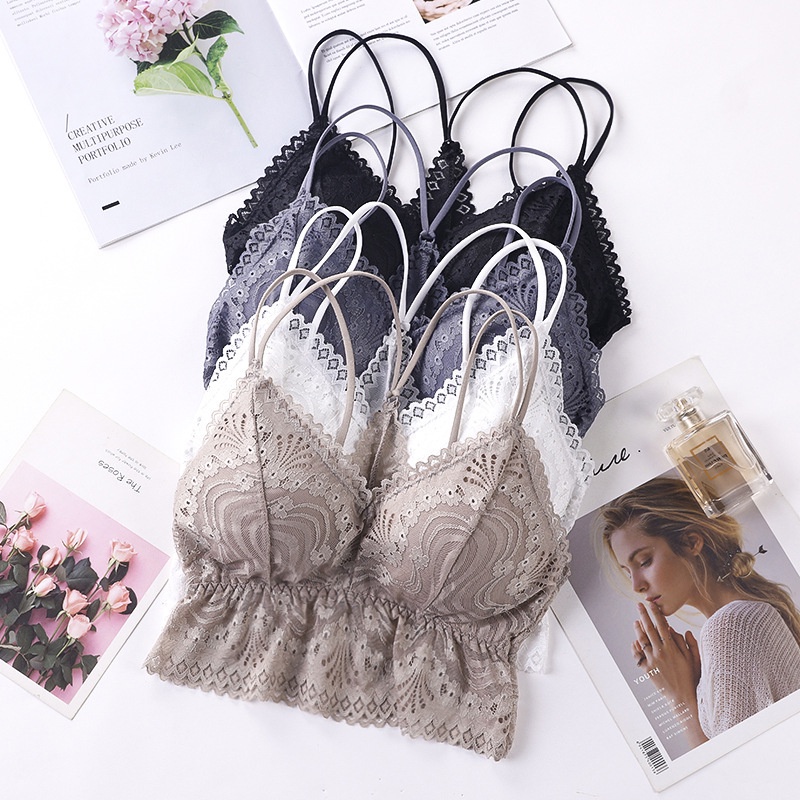 CJBH-02 TINO Bralette Wanita Renda Murah/tanktop singlet Bra Crop Import