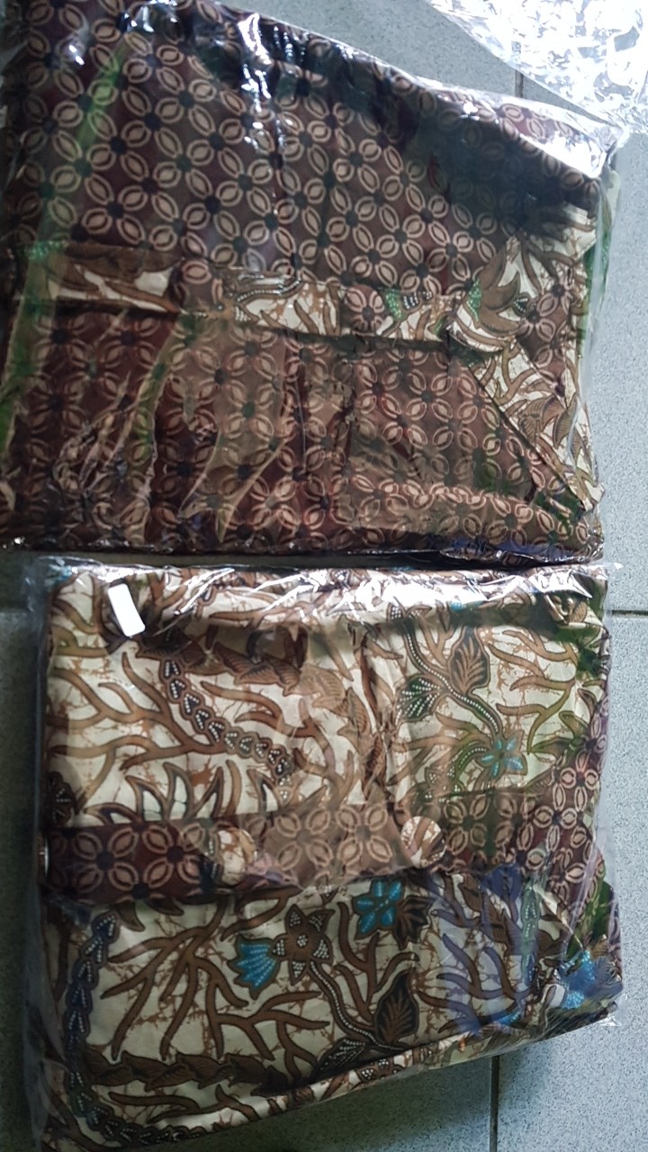 Gamis Batik Kancing Depan Busui