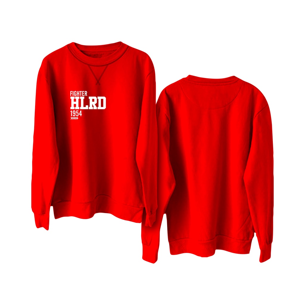 Holyrider Sweter Basic Fighter 1954 || Crewneck sweatshirt sablon DTF II SIZE M - XXL ( Pria &amp; Wanita )