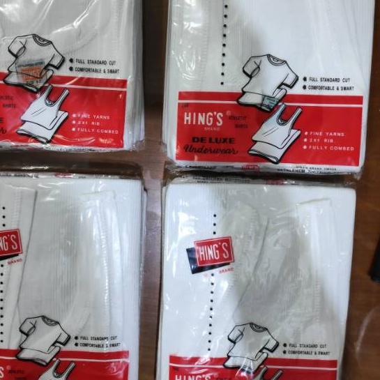 SINGLET HINGS PRIA, SINGLET DEWASA SALUR / KAOS DALAM PRIA HING'S SINGLET HINGS MERAH/ KUTANG, ORI