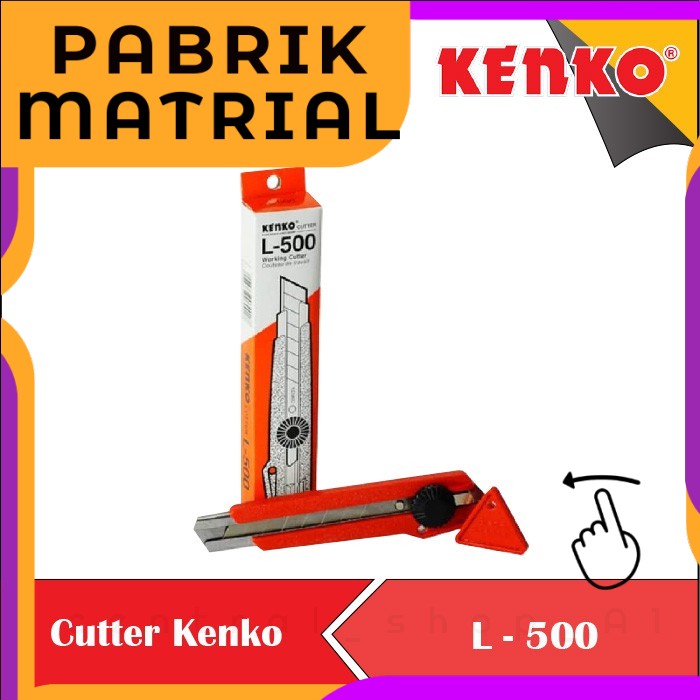 

alat Pisau Cutter Cuter Kater KENKO L500 L 500 ORIGINAL Pertukangan Perkakas TOKO LENGKAP BISA COD