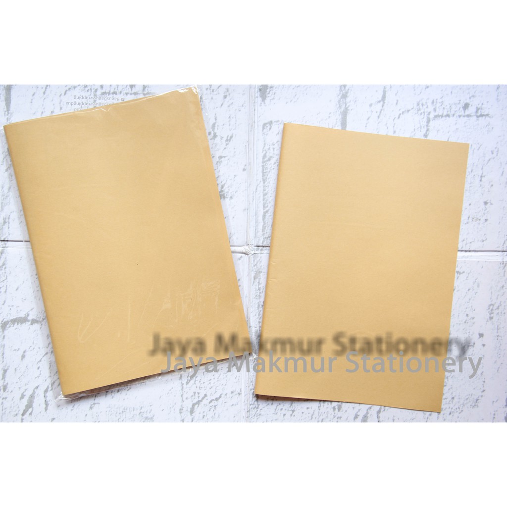 Sampul Buku Coklat Polos Ukuran Kwarto Shopee Indonesia