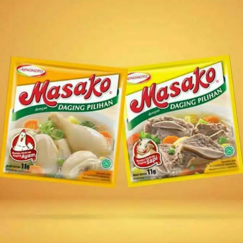 

Masako Penyedap Rasa Ayam/Sapi Renceng isi 12 sachet