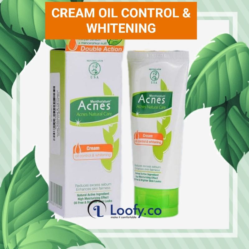 Acnes Cream Oil Control & Whitening Moisturizer 40gr / Pelembab Wajah
