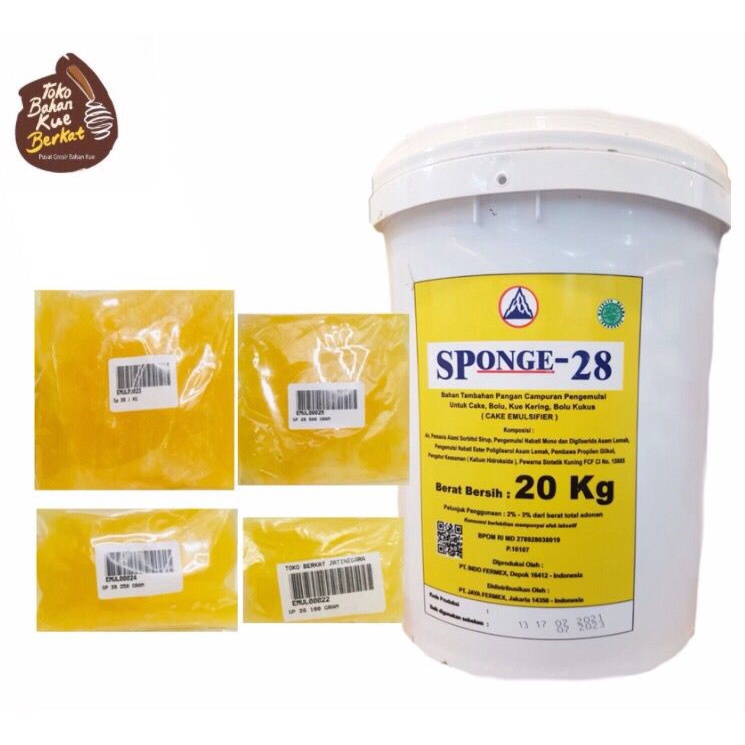 SPONGE 28 REPACK 500 GR / CAKE EMULSIFIER / PENGEMBANG KUE / SP 28