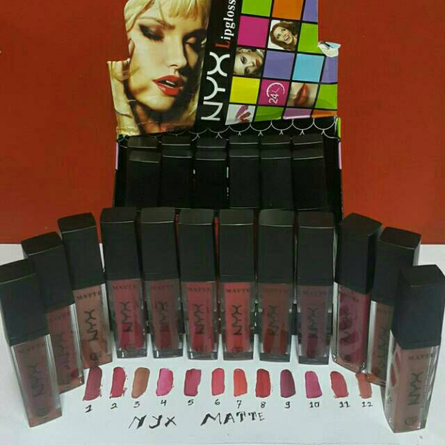 Lip Glos Nyx Matte 24 pcs