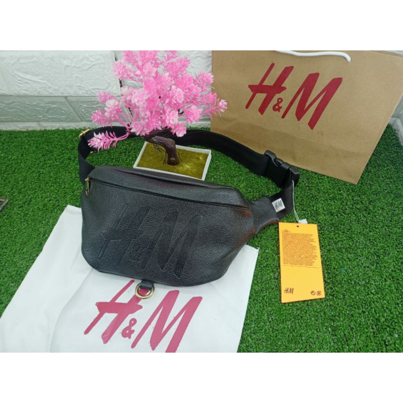 WaistBag Kulit H&M Premium Ori / Tas Pinggang HM ORI FREE DUSTBAG