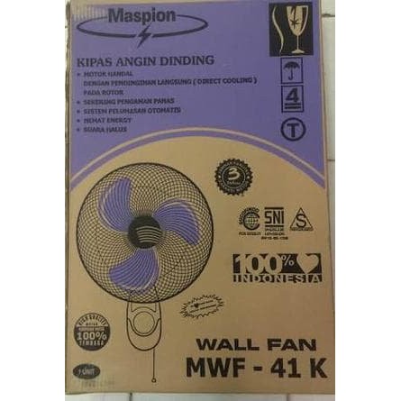 Kipas Angin Dinding Maspion 16 Inch MWF 41 K / Wallfan Maspion 41K