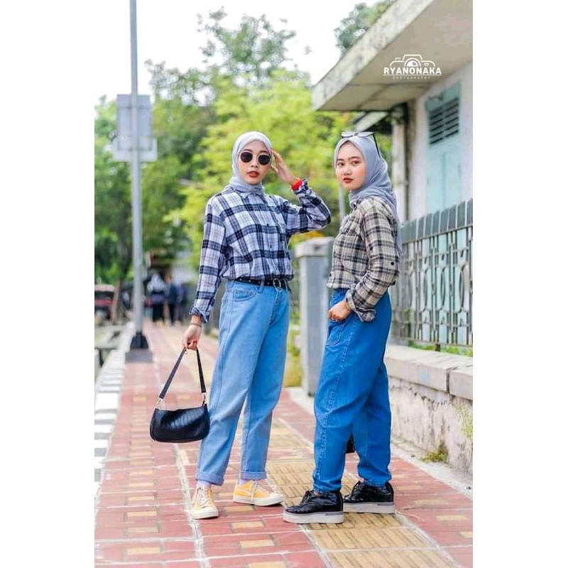 CELANA JEANS BOYFRIEND/JEANS WANITA //BOYFREIND POLOS