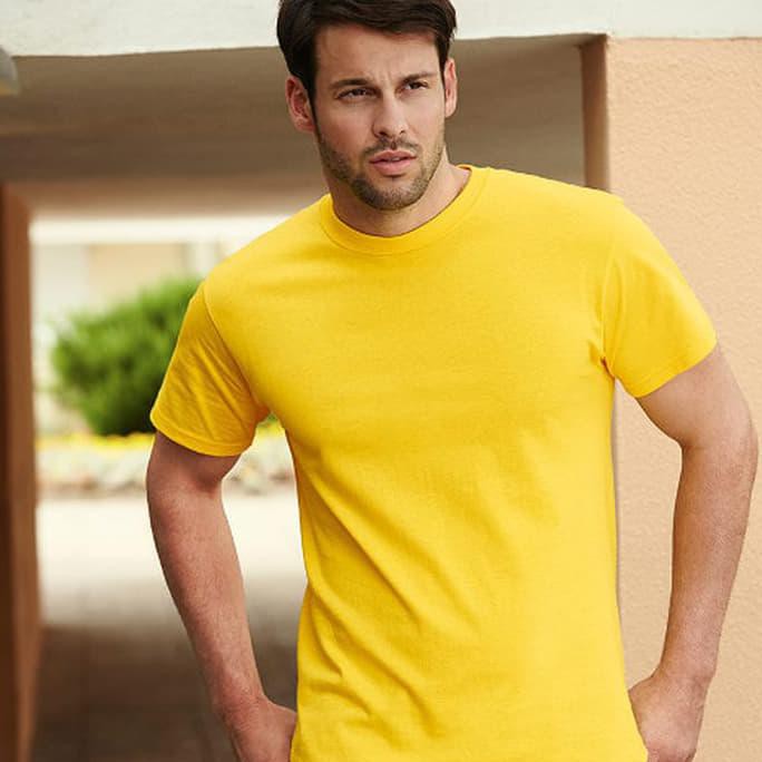 TERLARIS Baju Kaos Polos Distro - Kuning