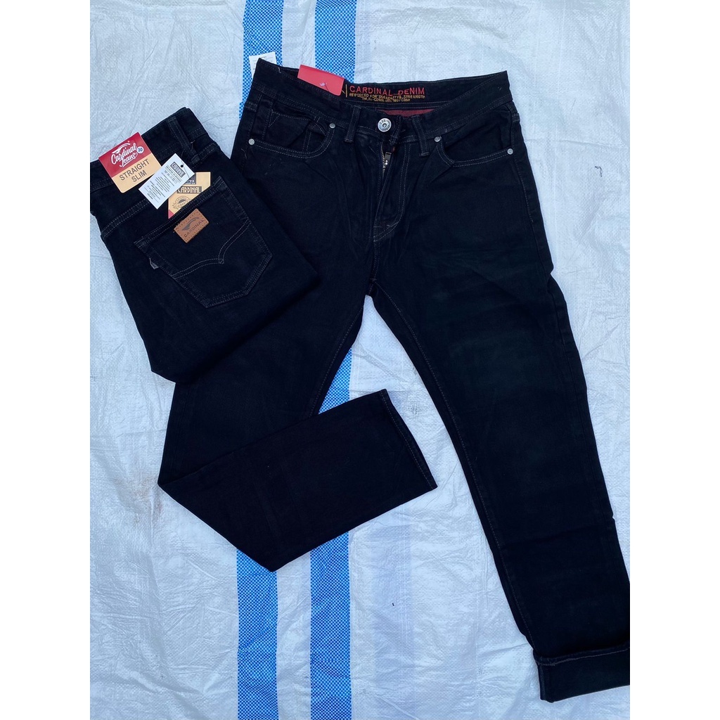AT63J Celana Jeans Cardinal Panjang  Pria Original Reguler Denim Fashion Cowok Jean Levis Cardinal T