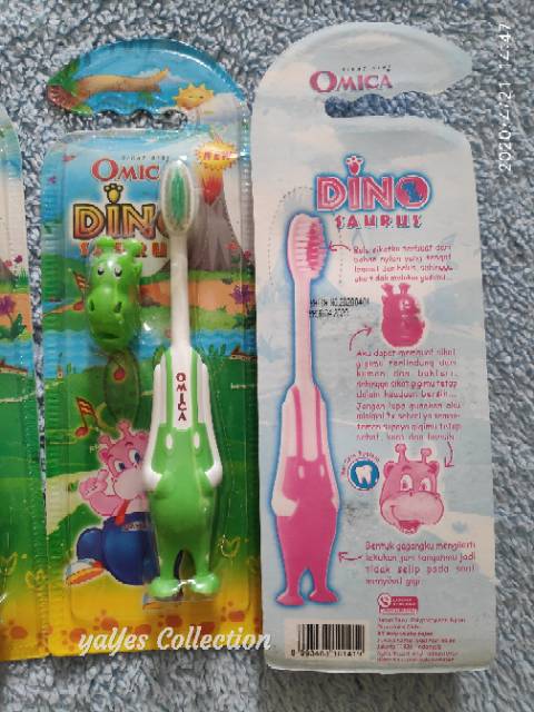 Sikat gigi anak 3+ pinguin omica karakter mobil lipat travel 400 soft helm helem kids 5+ toothbrush