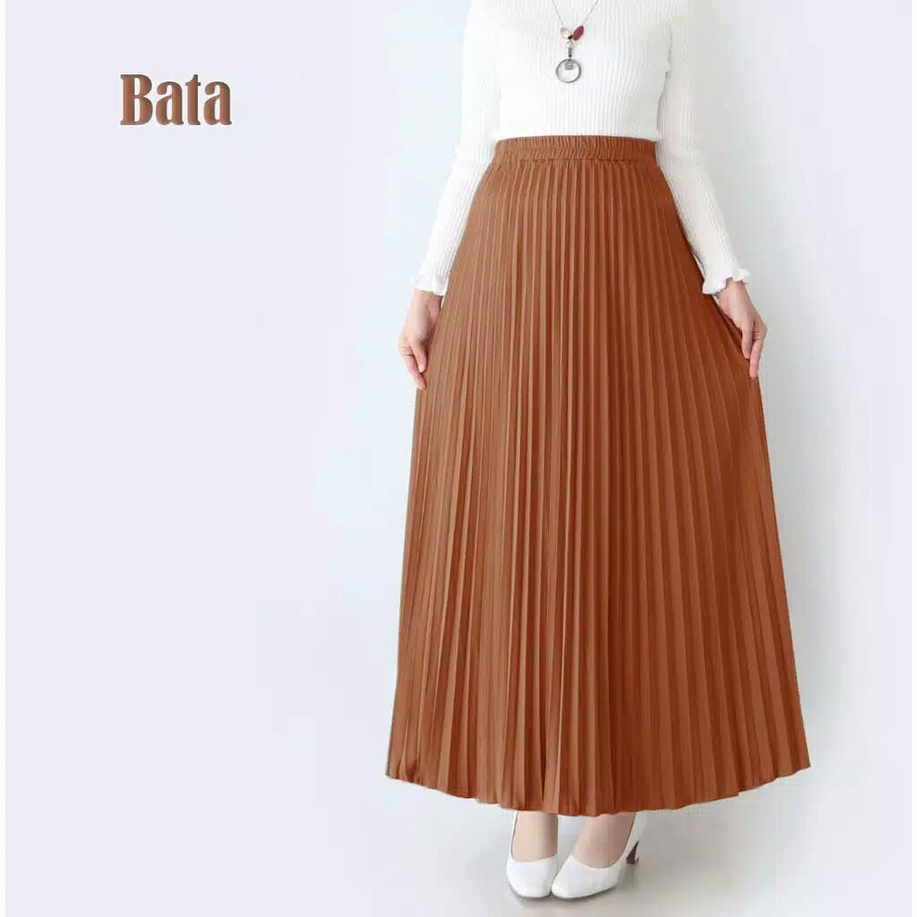 Rok Plisket - Rok  Wanita Bahan Premium ( Varian 1 )-BATA