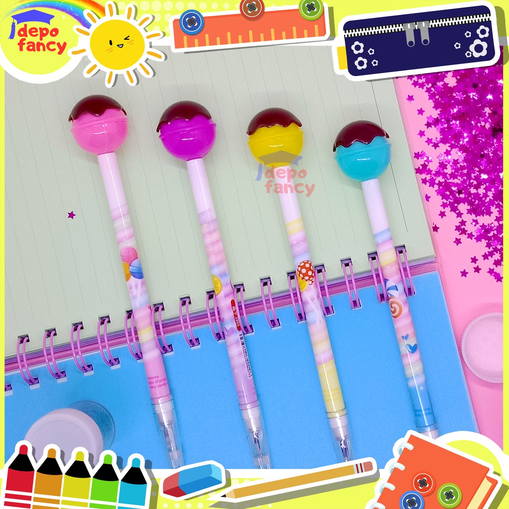 

Pulpen Pena Gel Pen Lucu Imut Karakter 2805 Ice Cream