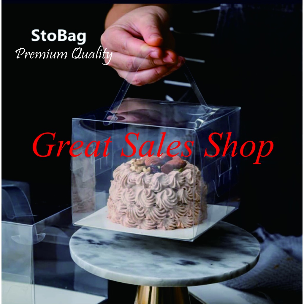 

Stobag Mica, Kotak Kue , Box kue, Dus kue Mika Transparan PET