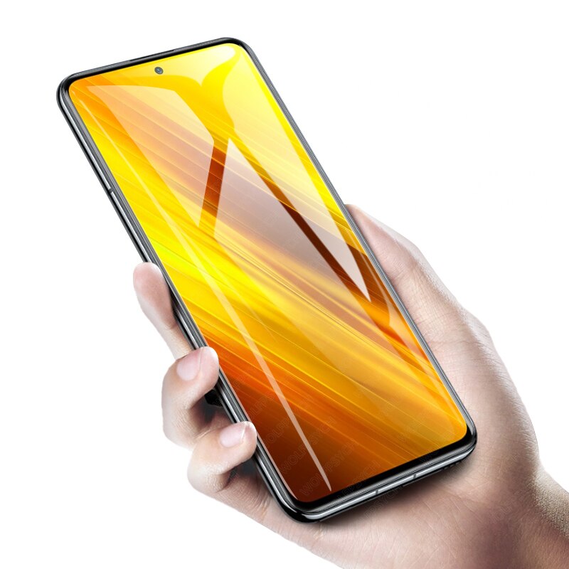 2-in-1 Glass for Poco X3 Front Screen &amp; Camera Lens Tempered Glass Screen Protectors for Xiaomi Poco X3 NFC Screen Protector